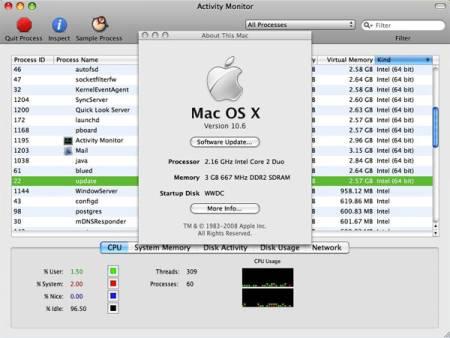 iPhone 2.0 (Build 5A331), OS X 10.6 (Build 10A96), Safari 4