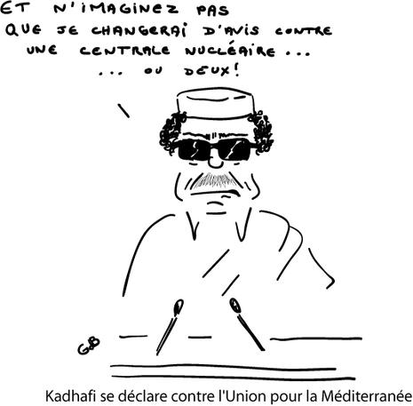 Pour Kadhafi, l'Union pour la Méditerranée est «humiliante»