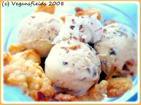 Glace Crumble Pommes & cannelle / Apple & Cinnamon Crumble Ice-cream (vegan)