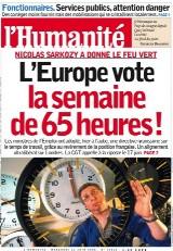 L'Humanité - L'Europe vote la semaine des 65 heures