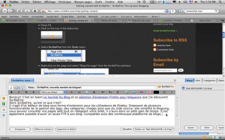 ScribeFire, nouvelle manière de bloguer!