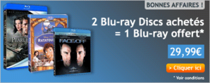 Promo Blu-ray Alapage : 2+1 Gratuit, 2 Achetés / 1 Gratuit