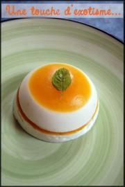 Bavarois exotique à la menthe