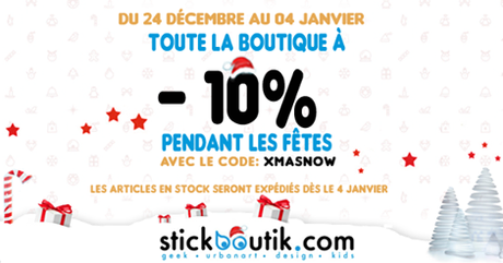 Code Promo Stickboutik.com pendant les fetes