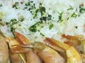 Mini brochette crevette saumon fumé, huiles parfumées