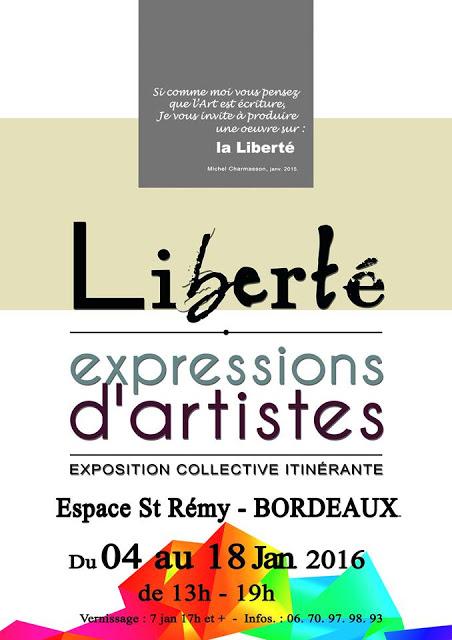 LIBERTE(S) nouvelle expo Eglise Saint rémi à Bordeaux centre début 04/01/2016