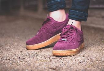 air force 1 burgundy suede