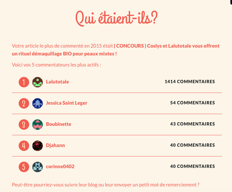 ✬ 2015 – Le Bilan ✬ Retour sur mon année riche et spéciale