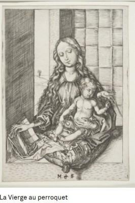 Martin Schongauer, la Vierge au Perroquet