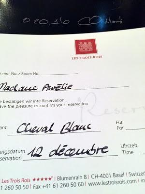 A la table de Peter Knogl, Le Cheval Blanc, à Bâle !