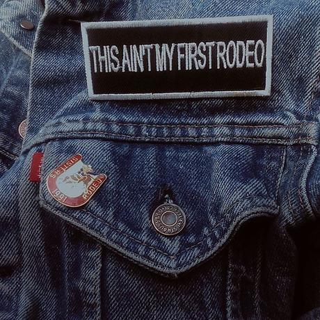 Instagram media by chromarose - This ain't my first rodeo, but it is my first time patching a denim jacket. Feel as good making it as I do wearing it 💯 Complete with antique #SistersRodeo pin cause there ain't no place like home â�¤ď¸�