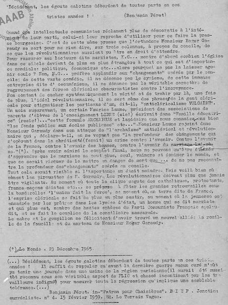 Quand André Breton étrillait Roger Garaudy au nom d'un purisme anticlérical (1966)