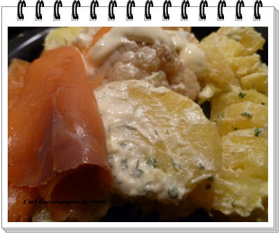 salade PDT saumon fumé et choux fleurs2
