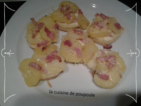 Mini tartelettes façon tartiflettes