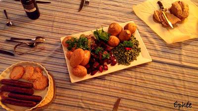 Betteraves, edamames, navet, pommes de terre au four ...