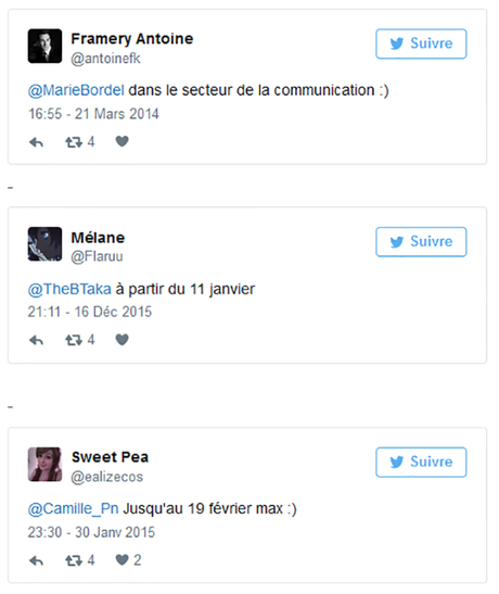 Ce twittos rédige sa lettre de motivation avec des tweets de parfaits inconnus !