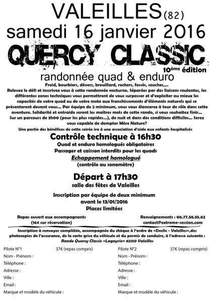 10 ème Rando Quercy Classic à Valeilles (82) le 16 janvier 2016