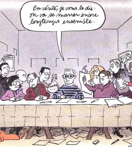 webzine,bd,zébra,gratuit,fanzine,bande-dessinée,actualité,janvier 2016,revue de presse,charlie-hebdo,fabrice nicolino,jean-michel apathie,europe 1,riss,allah,mahomet,laïcité,catherine meurisse,charb,portrait,ironique,cène,cabu,antimilitariste,festival,angoulême,riad sattouf