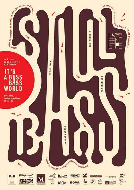 Exposition IT’S A BASS BASS WORLD sur Saul Bass du 8 janvier au 26 mars 2016