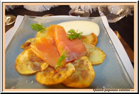 croustillants de pommes de terre au saumon fumé sabayon anis-1749