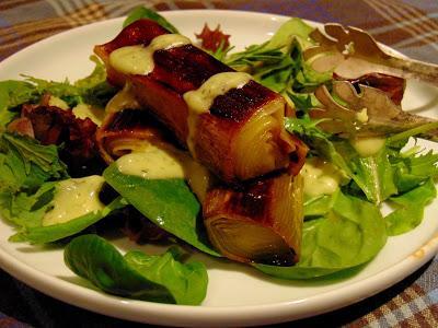 Poireaux vinaigrette braisés