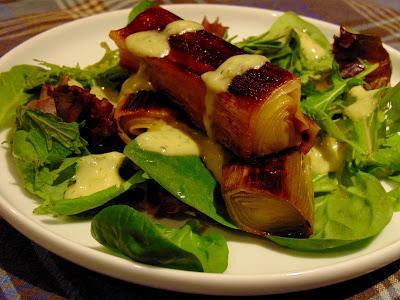 Poireaux vinaigrette braisés