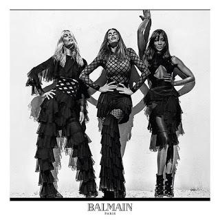 La campagne estivale so 90' d'Olivier Rousteing pour Balmain...