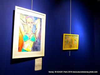 LIBERTE des vues de mon dessin en expo avec son commentaire: expo collective LIBERTE Bordeaux Janv 2016