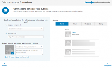 creation publicitaire linkedin ads
