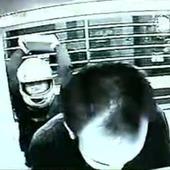 Helmeted Man Hits Bank ATM Users with Brick to Rob Them