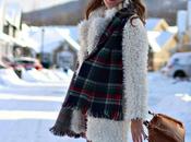 Fourrure crème tartan