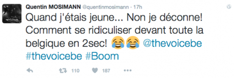 THE VOICE BE : Et soudain, une tigresse fit chuter Quentin