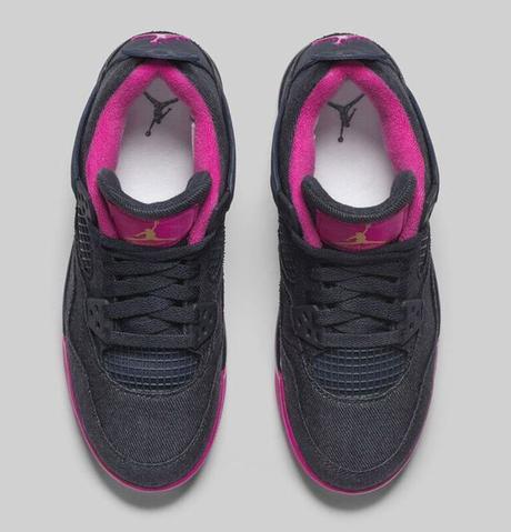 Air Jordan 4 Denim Obsidian Pink