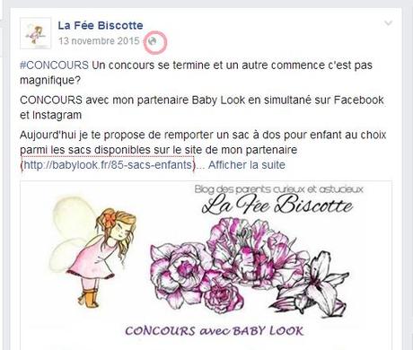partage sur facebook