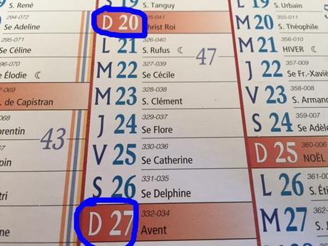 Penser à réserver son 20 et 27 Novembre...