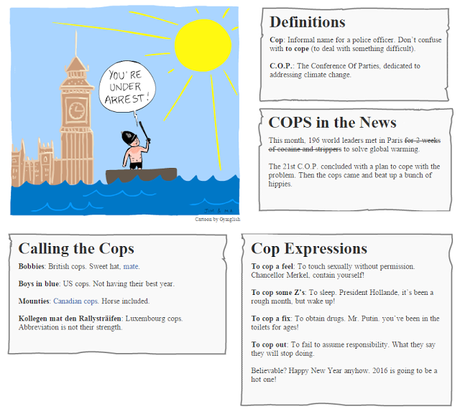 The Word of the Month (DECEMBER 2015) : COP
