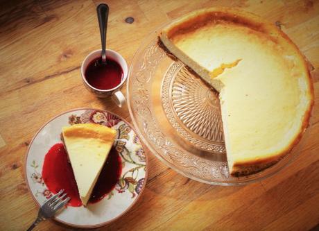 New York Cheesecake et son coulis de framboises - Cuisine américaine © par Fanny - Recettes d'ici et d'ailleurs