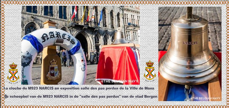 Anne Van Bree première femme francophone commandant de navire M923 Narcis reçue à Mons cité