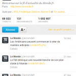 1 million d'abonnés pour le compte Twitter du quotidien Le Monde