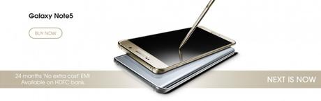 Samsung Galaxy Note5 Dual SIM disponible désormais