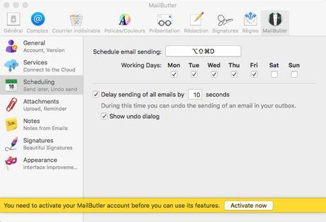 MailButler automatise l’envoi des courriers dans Mail