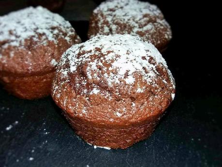Muffin chocolat, blanc d'oeuf, crème fraîche1