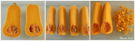 Gnocchis poêlés à la courge butternut et au jambon fumé