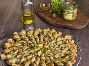 Tarte "soleil" petits pois basilic