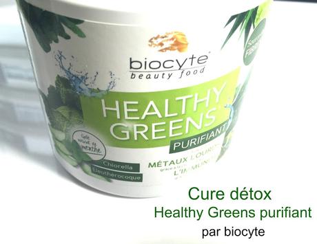 La cure détox Healthy Greens Purifiant de chez Biocyte