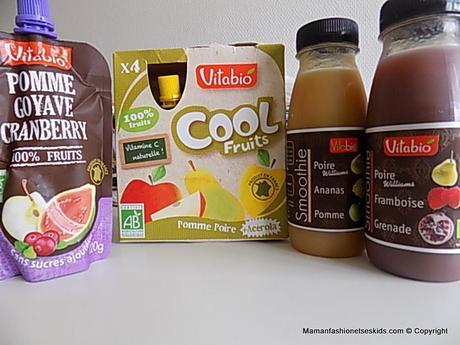 Les compotes et jus de fruits Vitabio {Test & Avis}