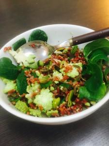 TROP SAIN CETTE SALADE DE RIZ ROUGE DE CAMARGUE @yaquoidansmonfrigo.com