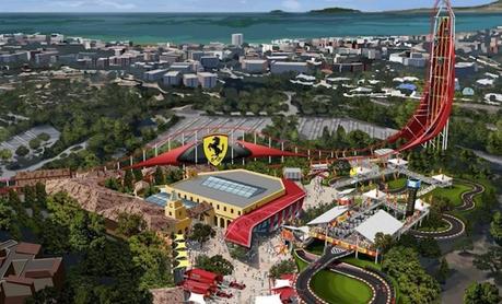 Le parc d’attractions Ferrari Land se dévoile un peu plus