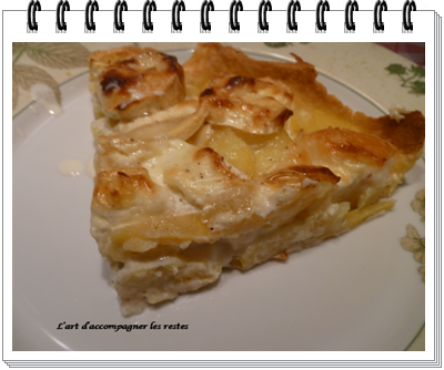 tarte au fromage de chèvre et aux PDT3