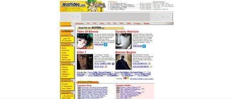 Jeuxvideo.com en 2005